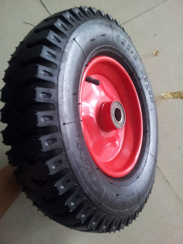 4.00-8羊角花五星鐵輪輻