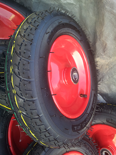 3.00-8好膠足球花橡膠充氣輪