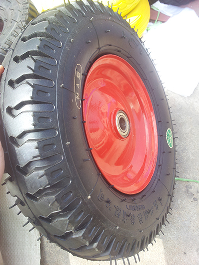 4.00-8羊角花橡膠充氣輪